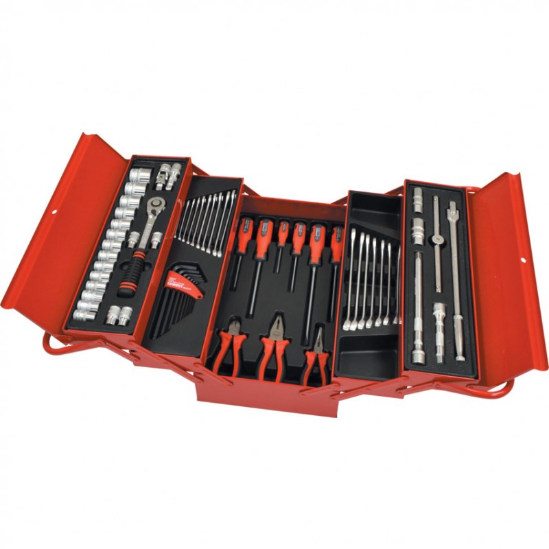 Kennedy.CANTILEVER TOOL BOX TOOL SET 62-PCE