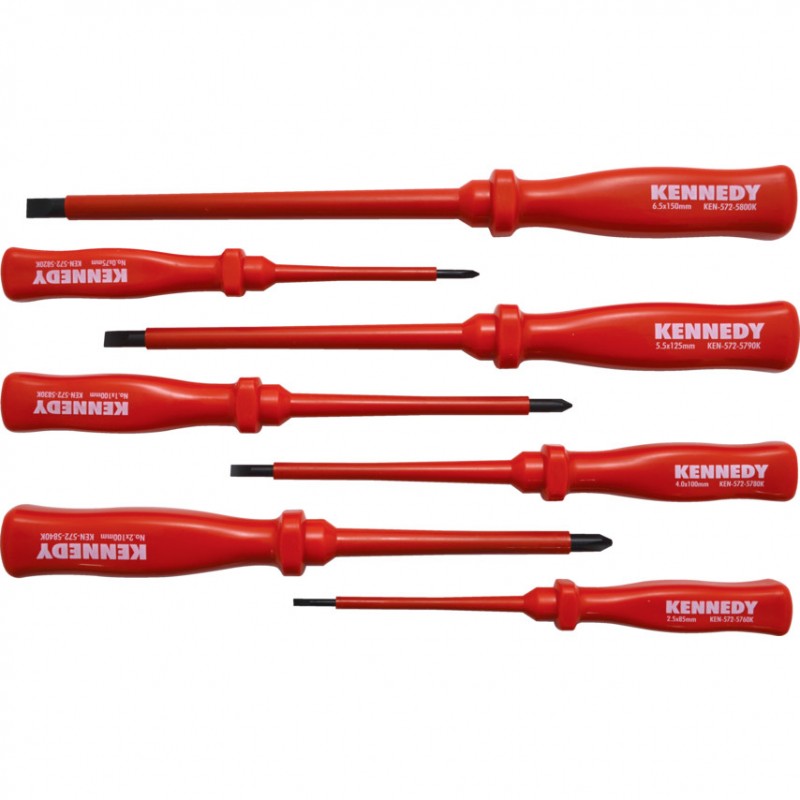 Kennedy.INSULATED VDE SCREWDRIVER SET 7-PCE