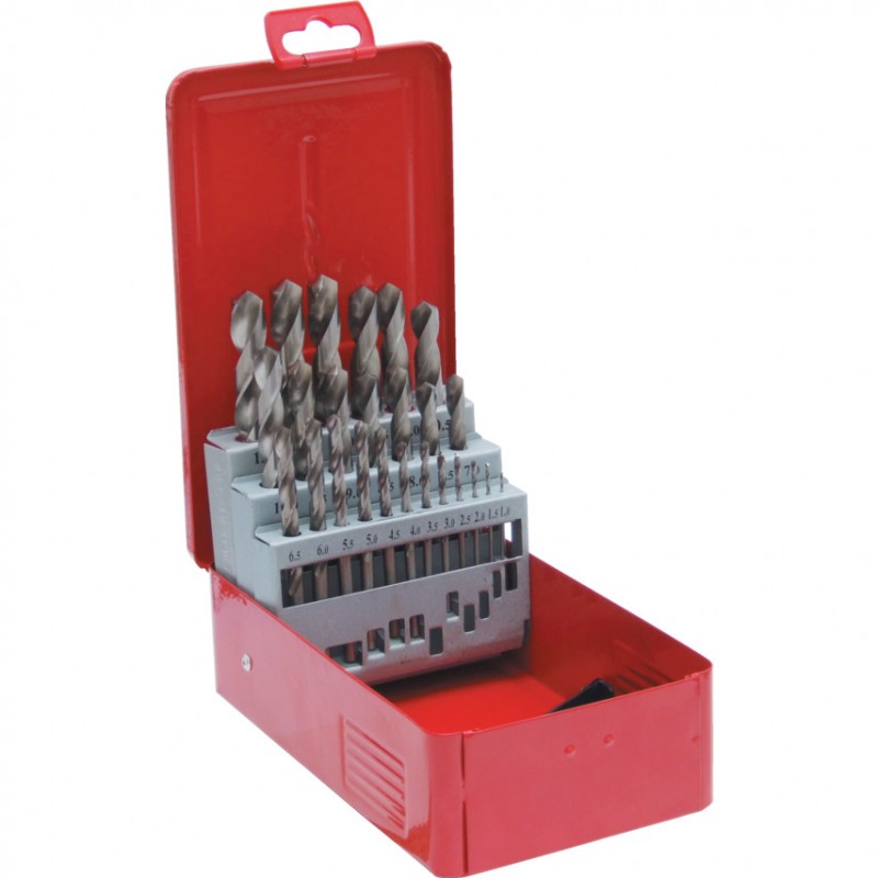 Sherwood.SET OF 25 HSS BRIGHT DRILLS 1-13.00mm x 0.5mm
