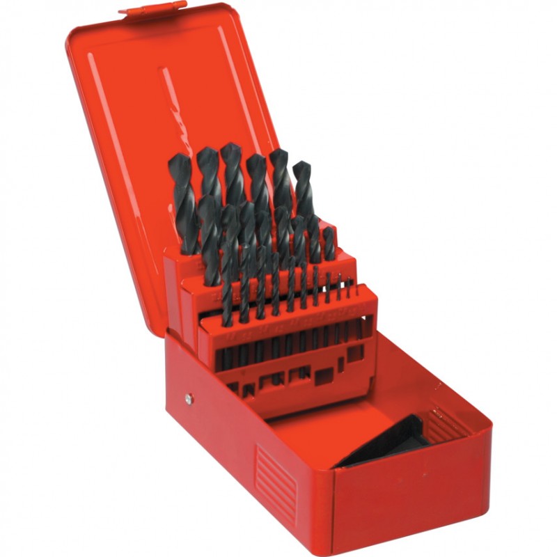 Sherwood.SET OF 25 HSS DRILLS 1-13.00mm x 0.5mm