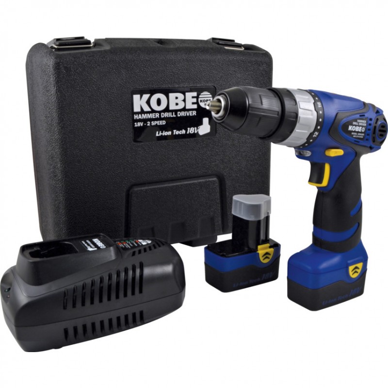 Kobe.DDH180 18V (2x1.5AH) LI-I ON CORDLESS COMBI DRILL