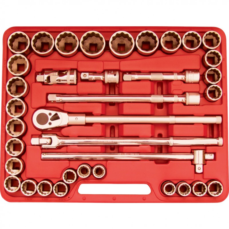 Kennedy-Pro.MM/INCH PROFESSIONAL SOCKET SET 3/4