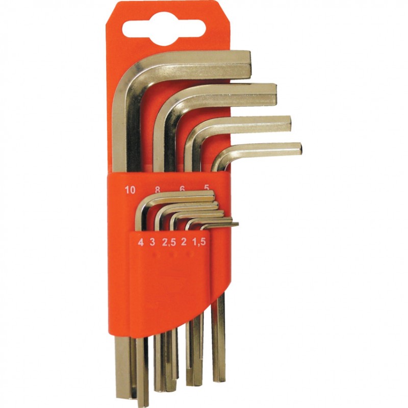 Kennedy.1.5-10mm C/V HEXAGON WRENCH SET (9-PCE)