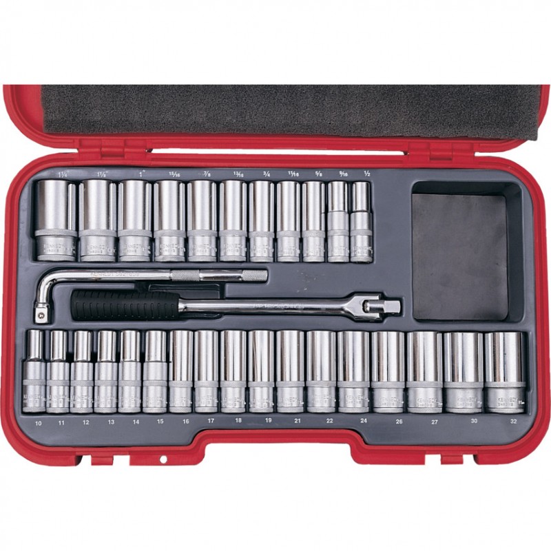 Kennedy-Pro.MET/AF DEEP SOCKET SET 30 PC 1/2
