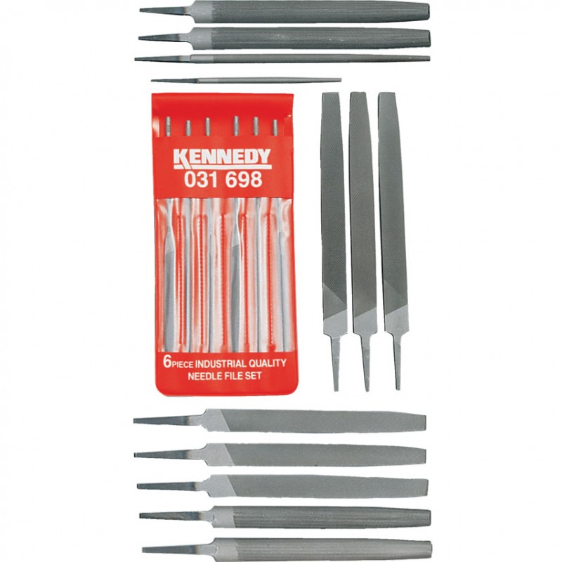 Kennedy.18 Piece Second Cut Engineers & Needle Files Set